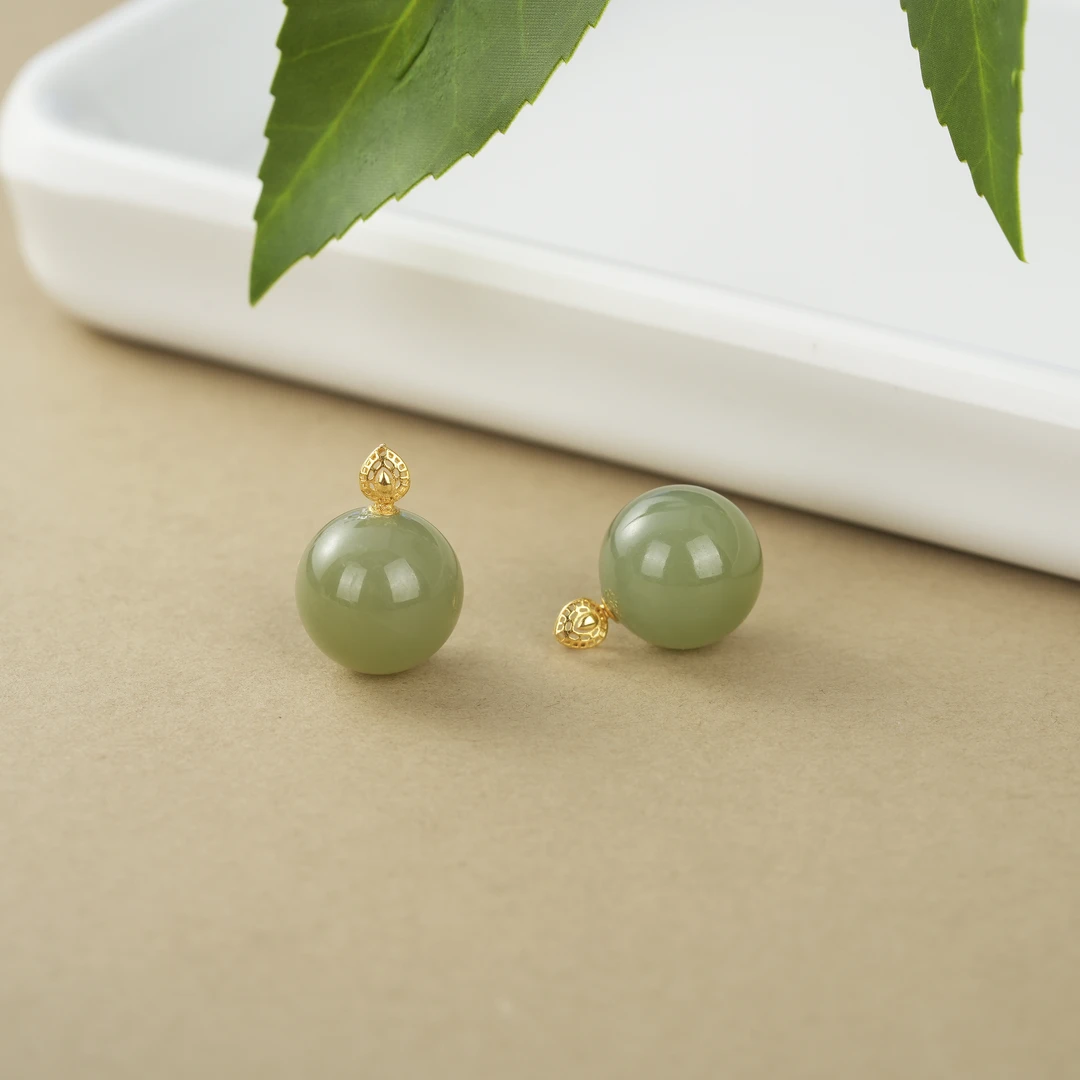 【云上好物】30 DS18226-18k金和田玉吊坠多样性发一件11.5mm（JG）