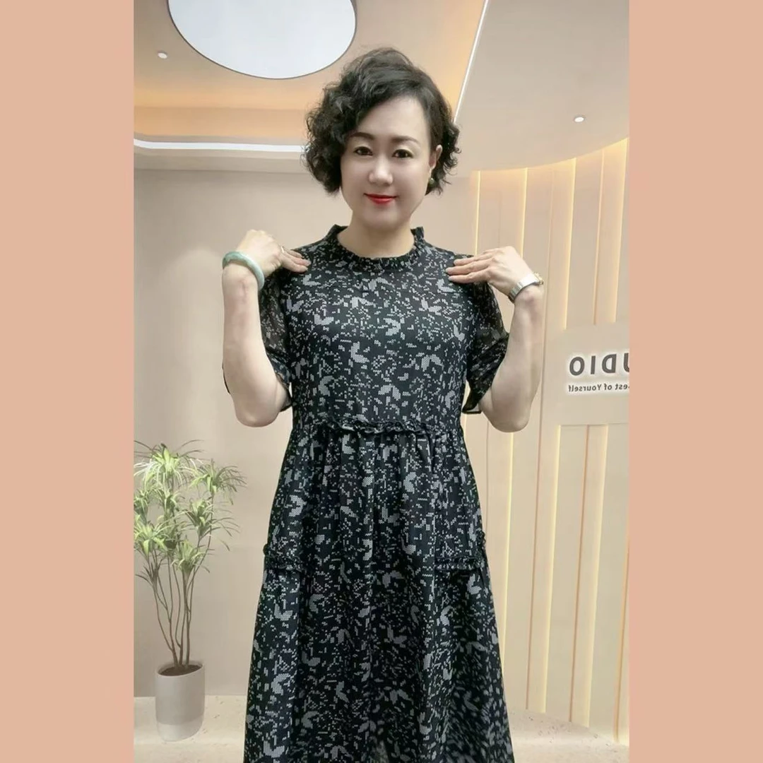 030#韩版宽松减龄连衣裙