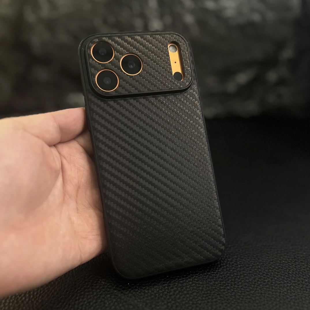 【粗凯夫拉纹黑】适用华为Mate70苹果16小米17ProMax手机壳VIVOX300