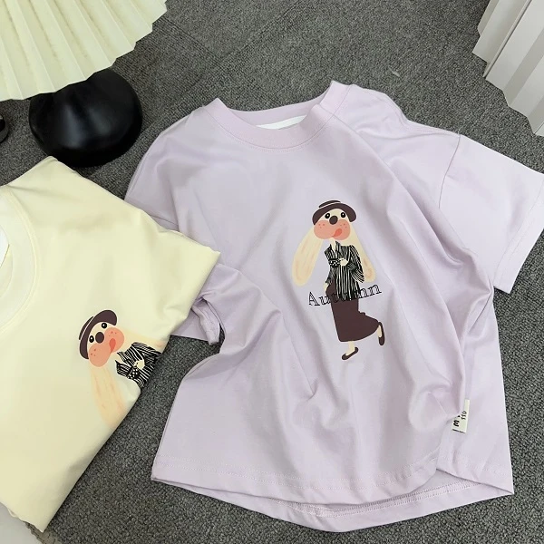 MTLL 韩版冰瓷棉短袖T（110-150）