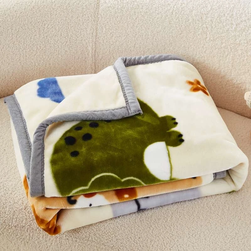 A类儿童毛毯冬季加厚云毯婴儿宝宝被子幼儿园午睡小毯子沙发盖毯
