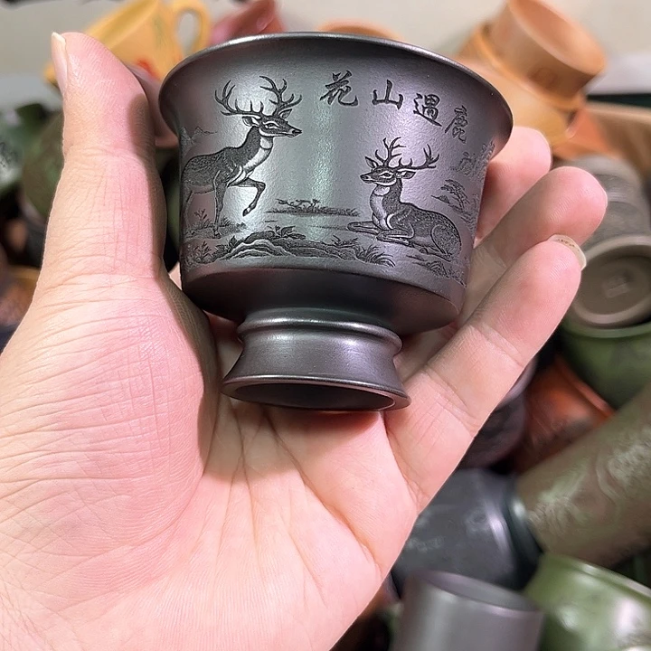 茶杯紫砂全手工紫砂主人杯