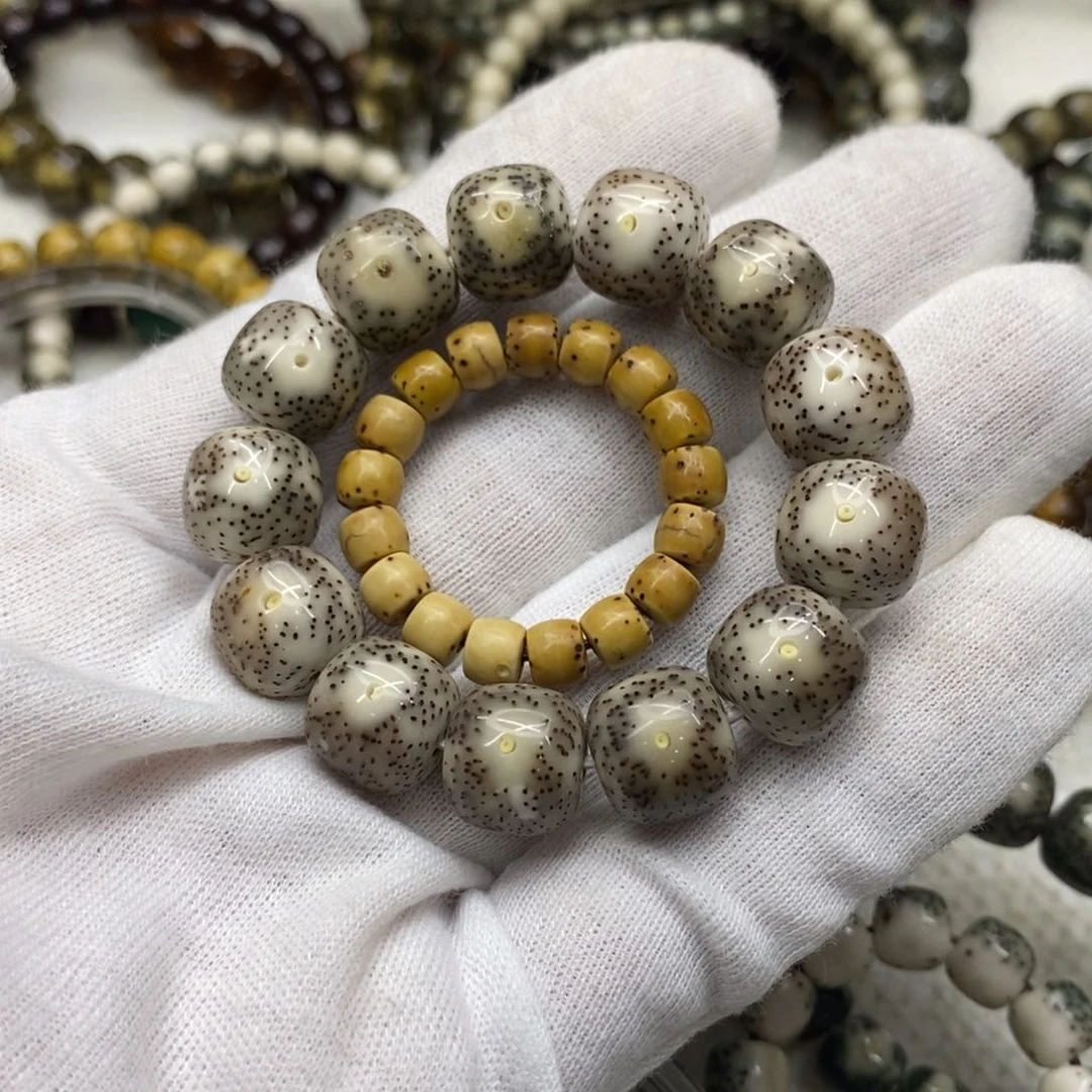 星月菩提手串乐***霸海南原生态星月菩提