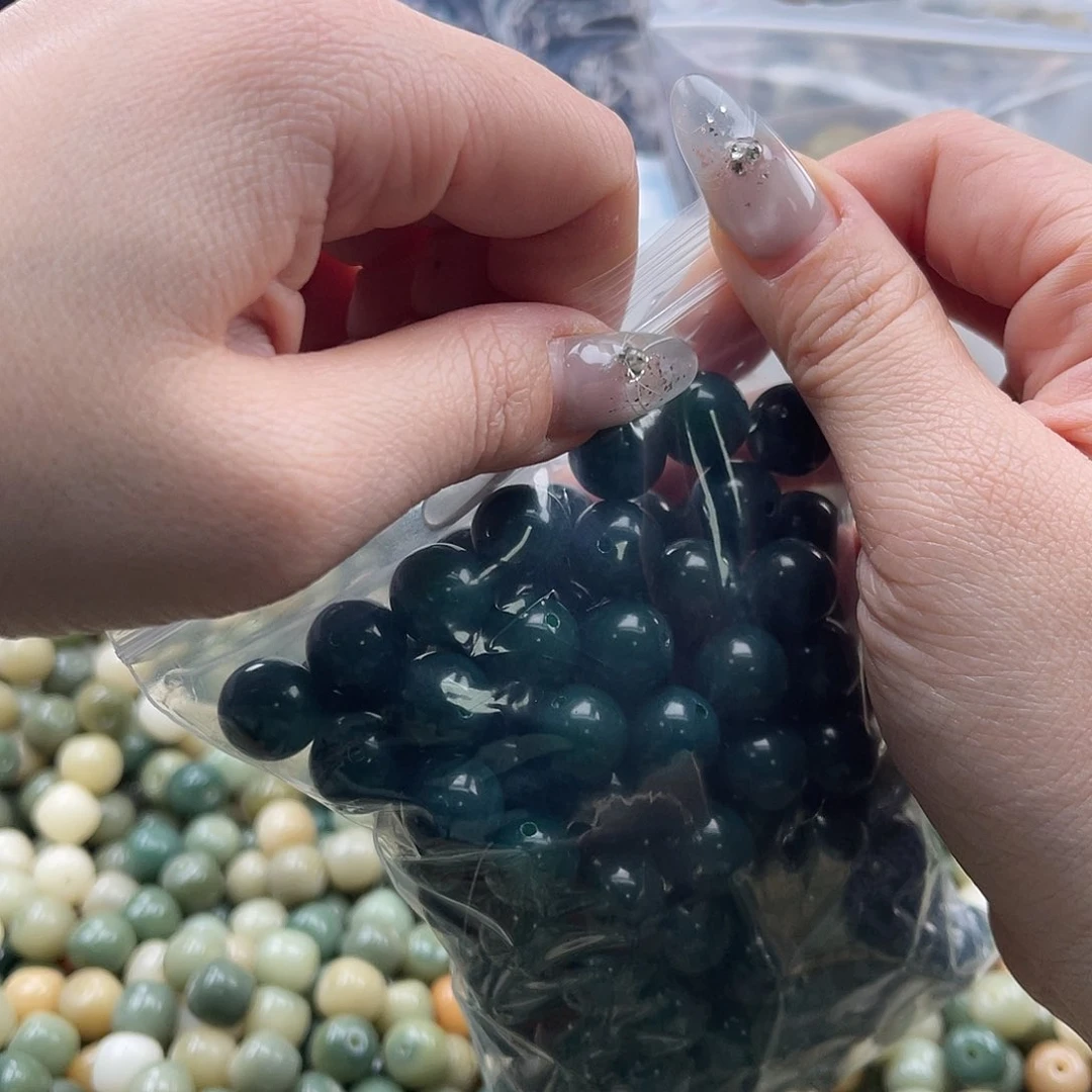 白玉菩提吊坠四**堂a锅底12mm/100颗