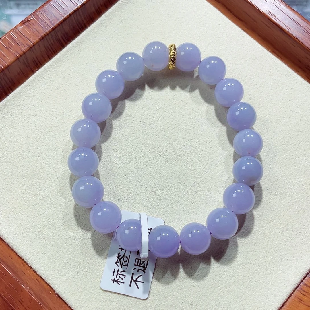 翡翠未镶嵌手链天然缅甸翡翠A货卡10
