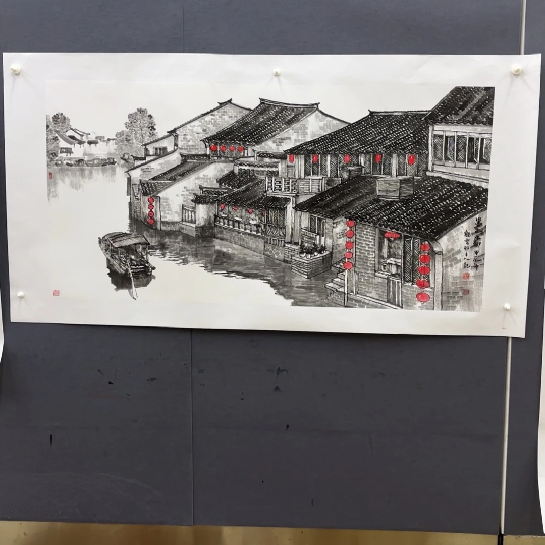 国画胡*胡任杰四尺李欣主播