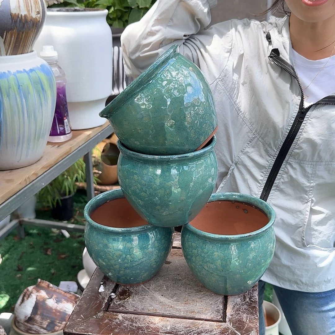 紫砂花盆王嫂花盆0613-明4个高14口15