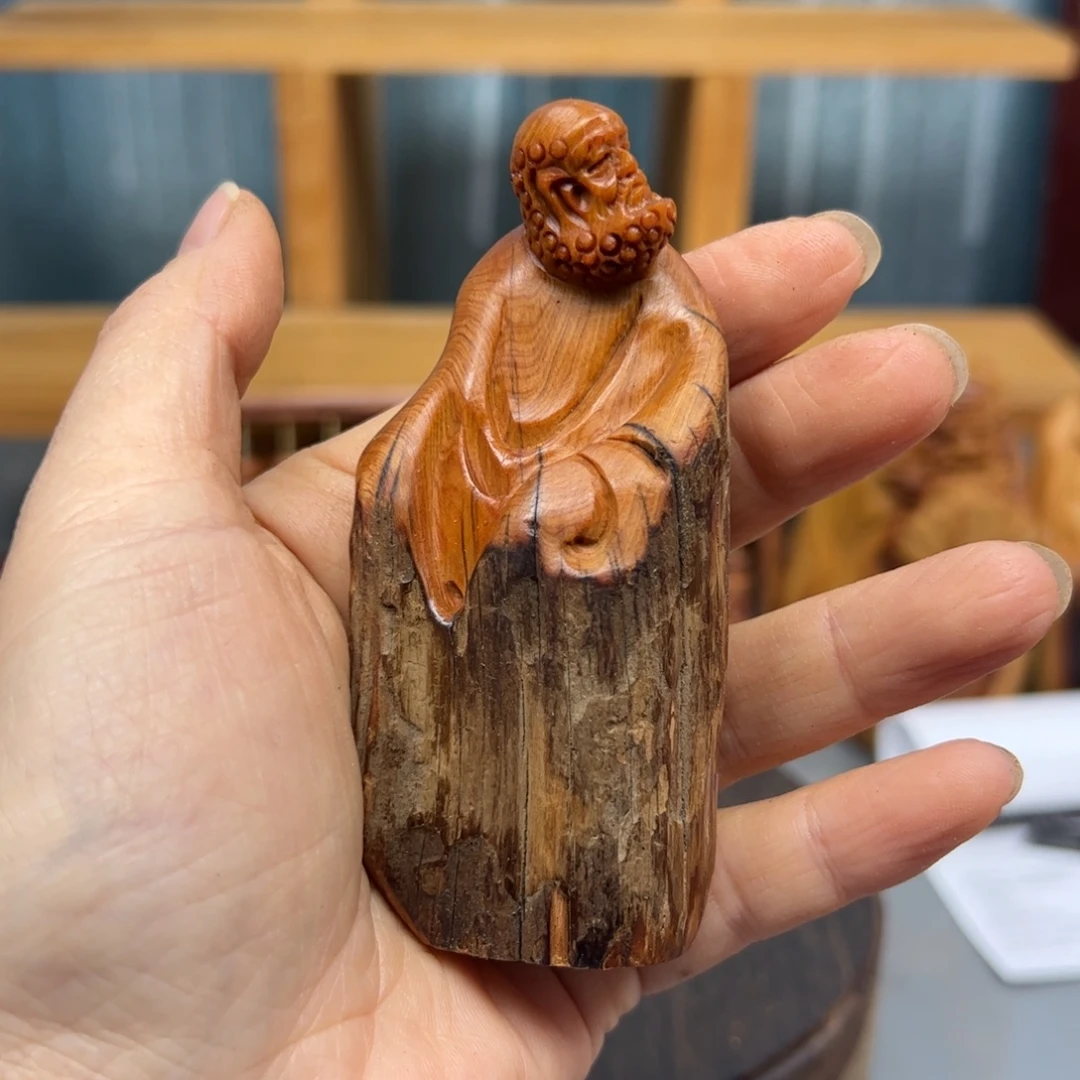 柏木崖柏木摆件手把件，76