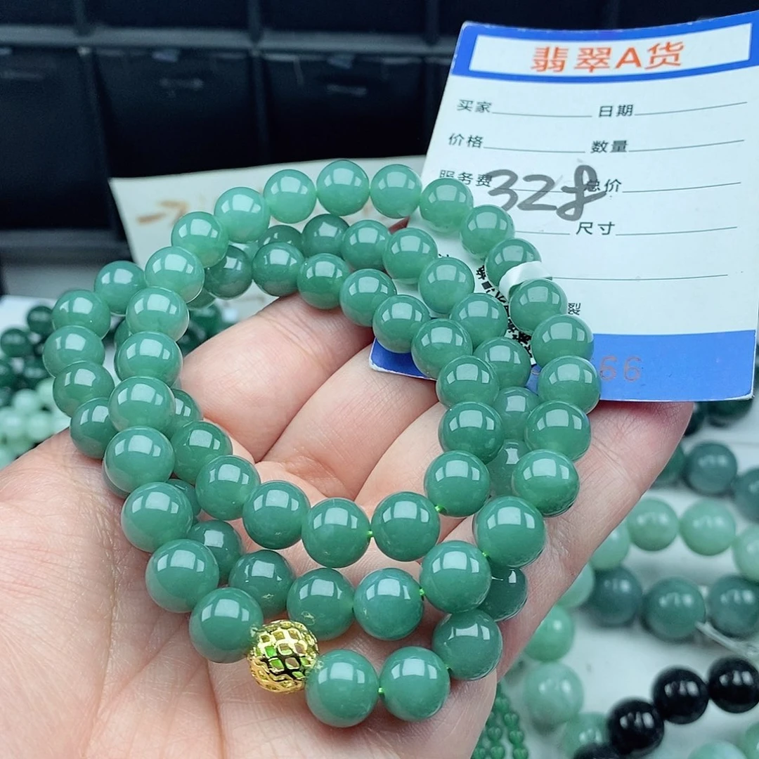 翡翠毛衣链未镶嵌