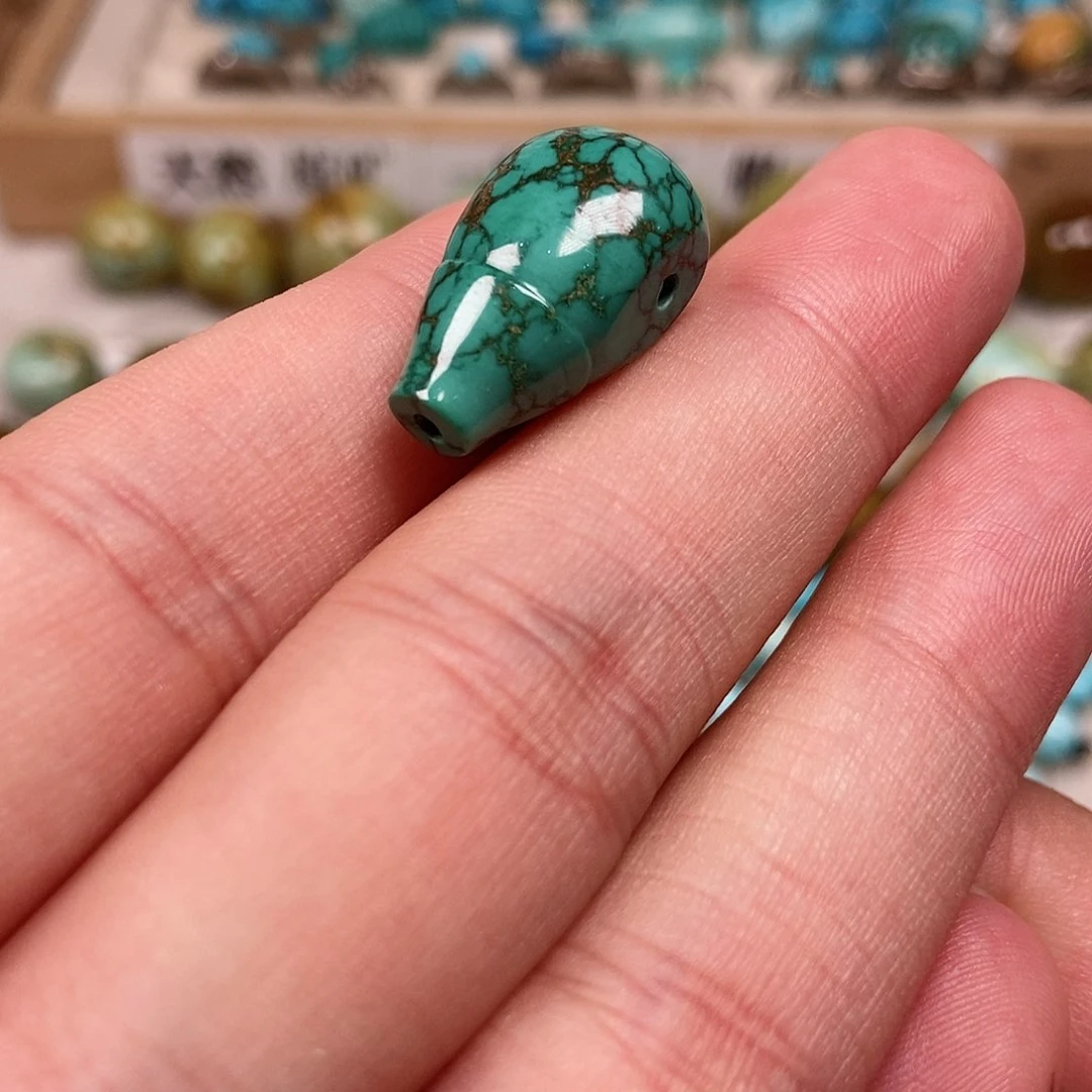 未镶嵌绿松石珠宝半成品