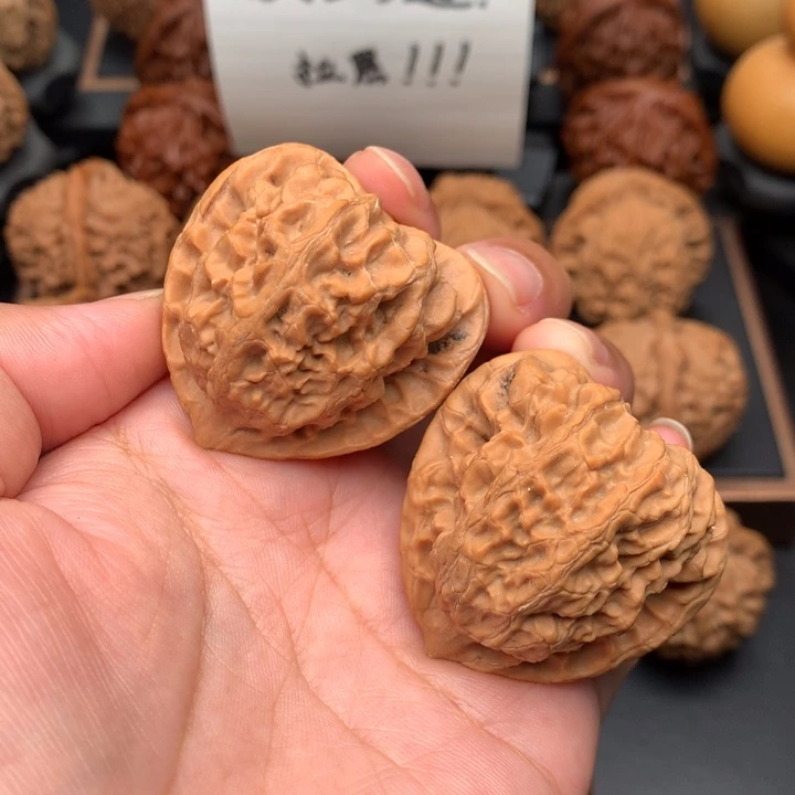 把件文玩核桃39全品梨木台