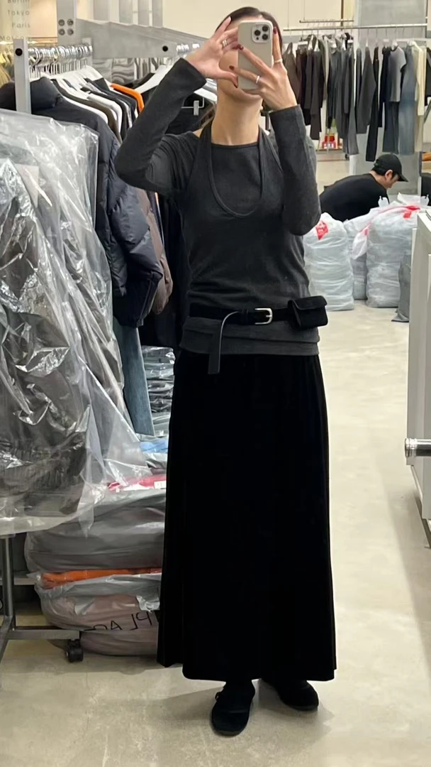 大美东大门 he丝绒半裙（No退换）