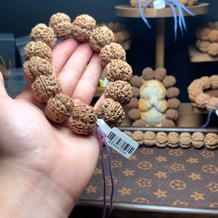 金刚菩提吊坠古龙蜂窝梅花双龙精品25mm