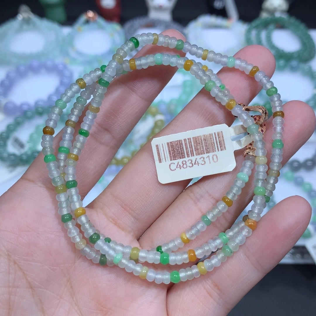 翡翠未镶嵌手串天然