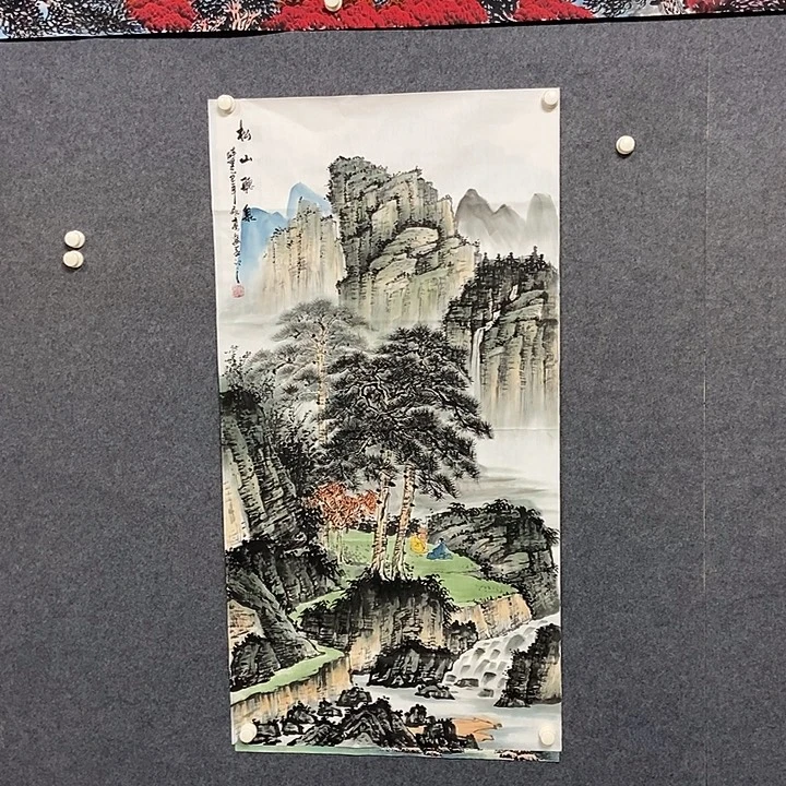 国画四尺仿古山水一幅
