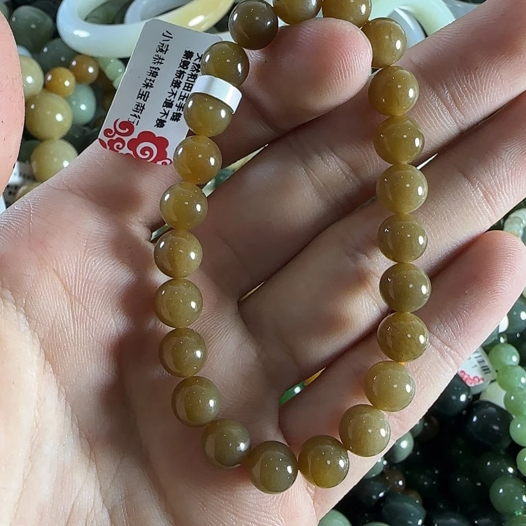 和田玉手链未镶嵌64