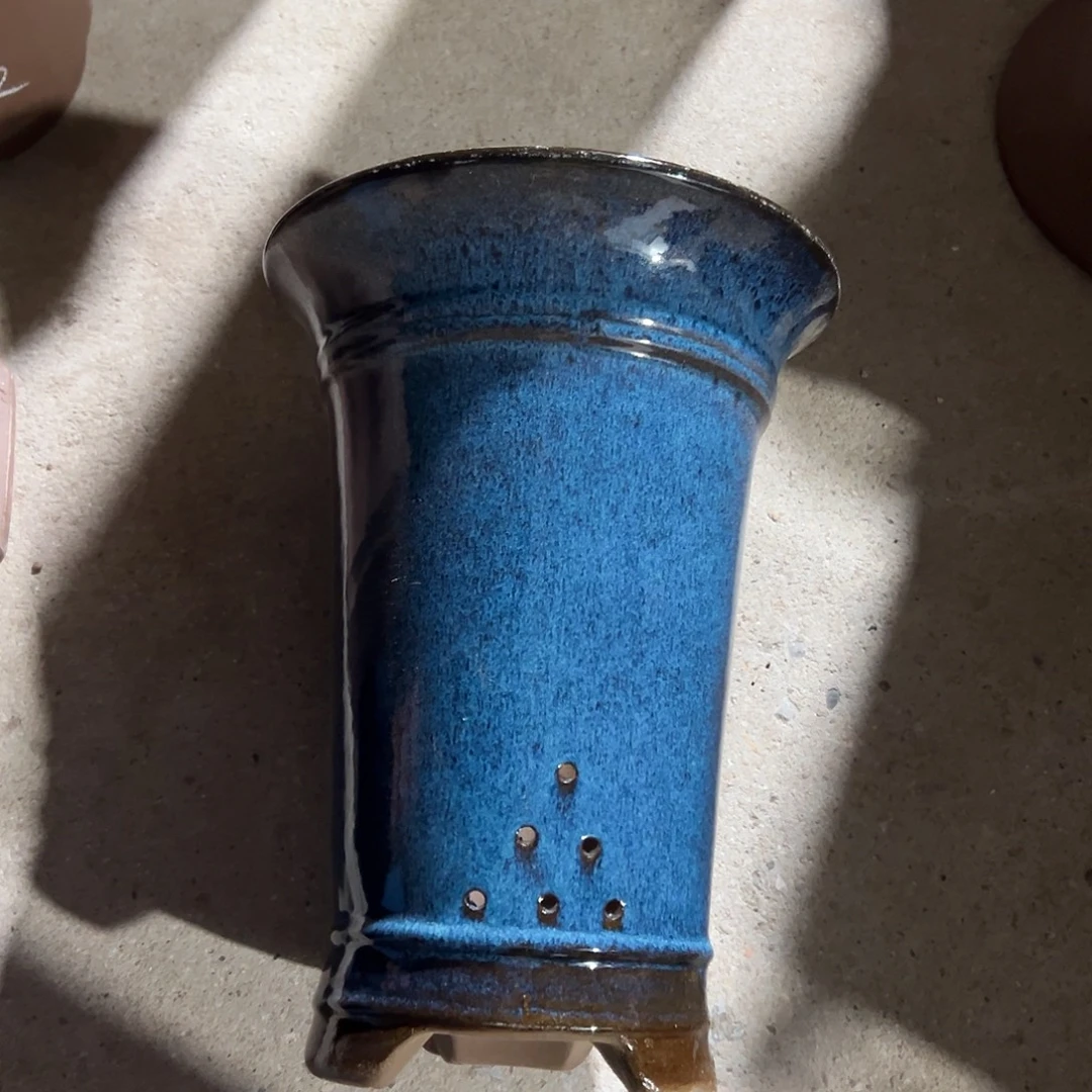 花盆紫砂宜兴紫砂花盆源头口22.29瑕脚嗑，铁子