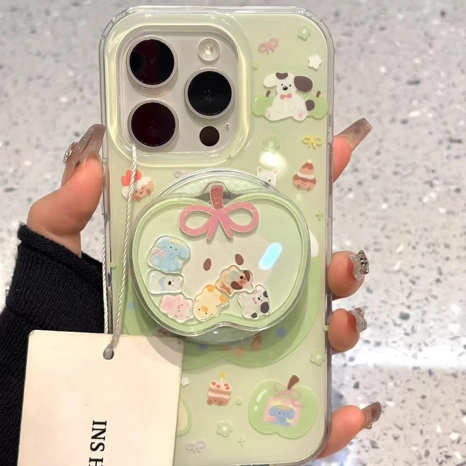 苹果摇摇乐支架适用苹果16手机壳iPhone硅胶oppo华为荣耀小米vivo