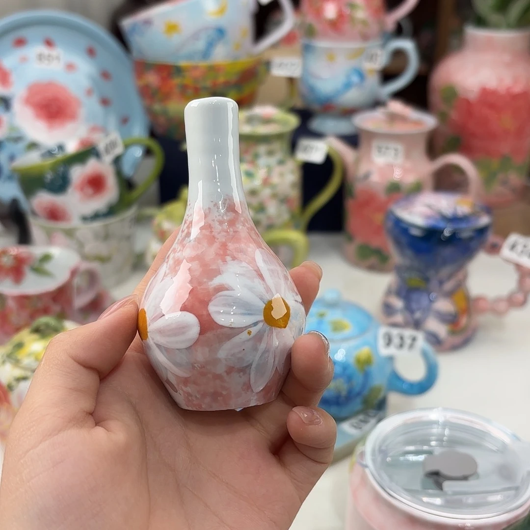 景德镇手绘高温釉下彩陶瓷茶具