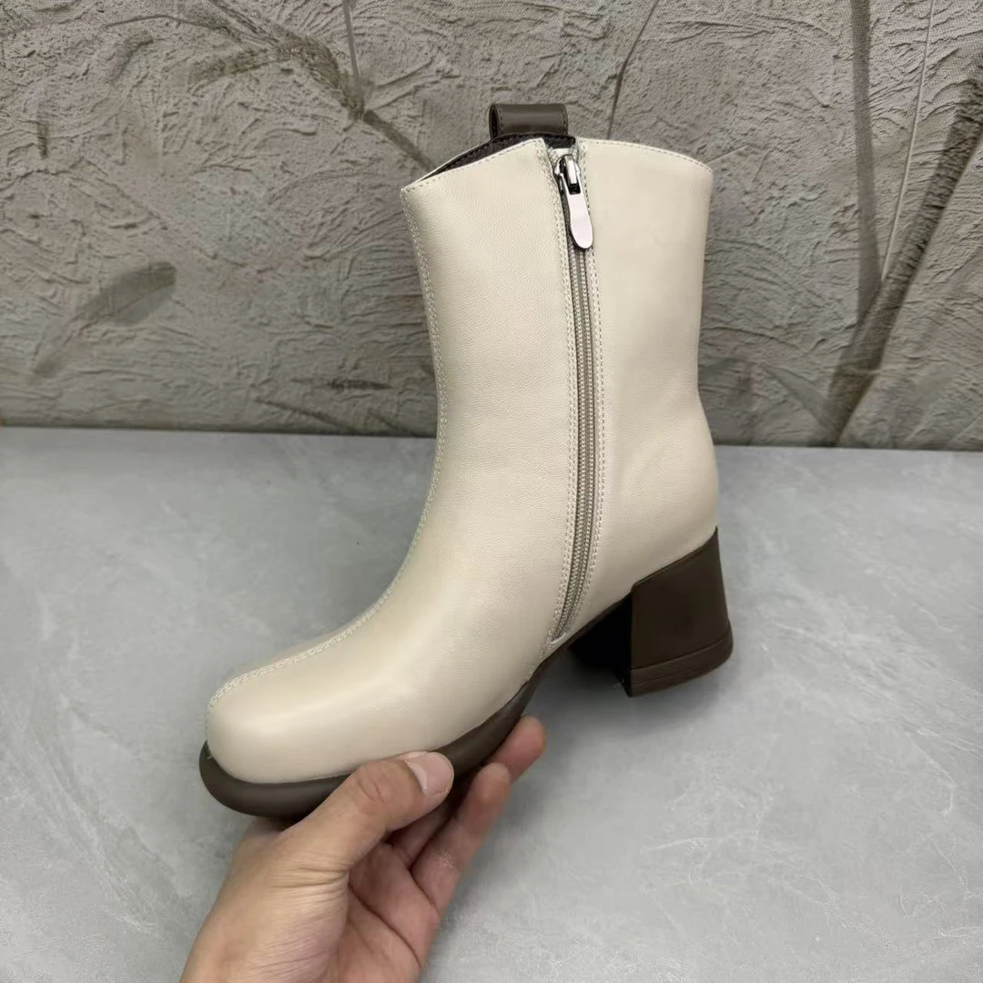 短靴女女靴子（羊皮）565-9507 绒