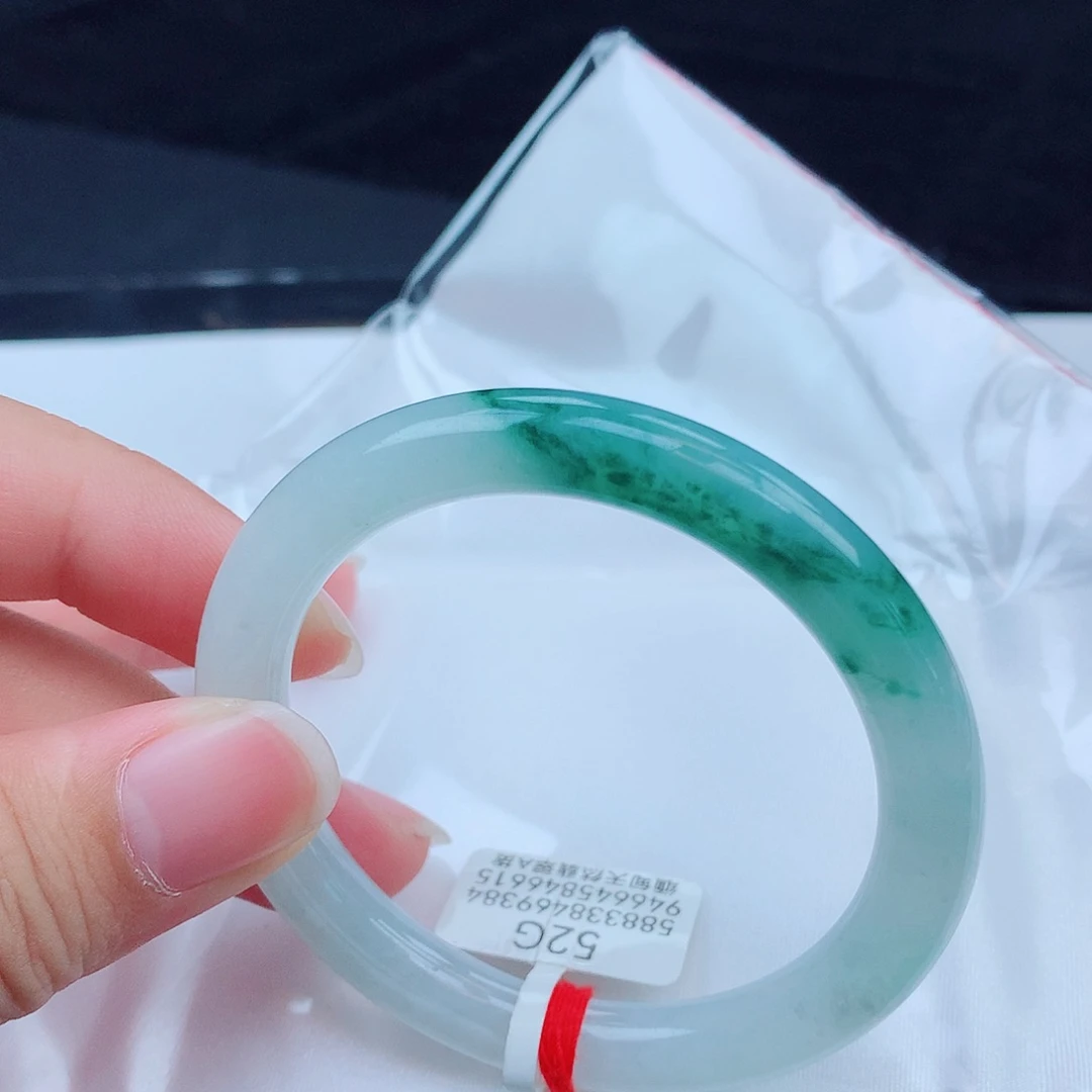 翡翠手镯未镶嵌天然缅甸翡翠A货手镯