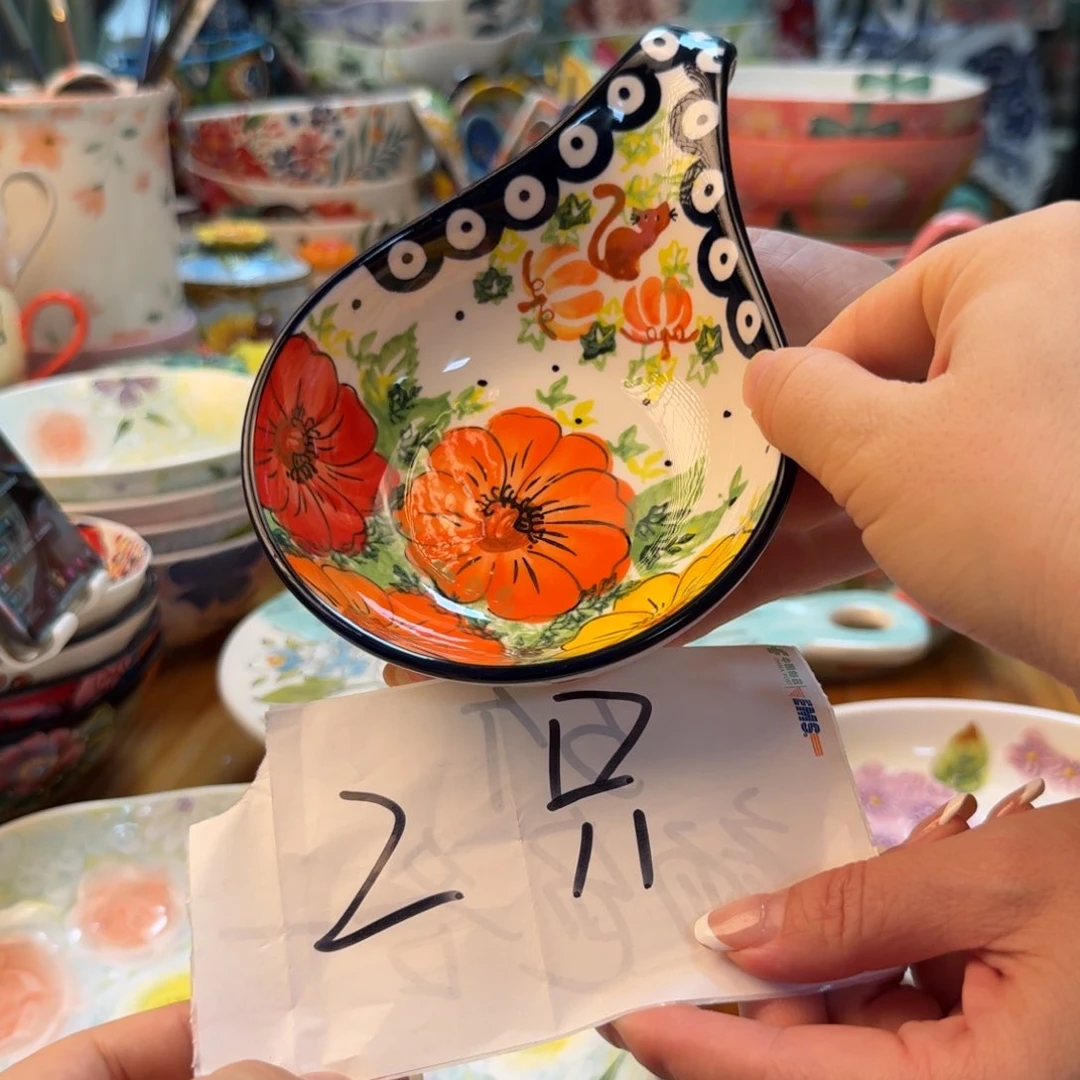 陶瓷南瓜猫勺子拖2只