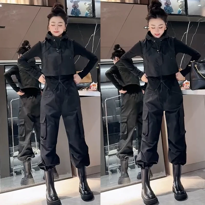 2025秋季新款时尚显瘦气质网红高档套装女高级百搭宽松大码两件套