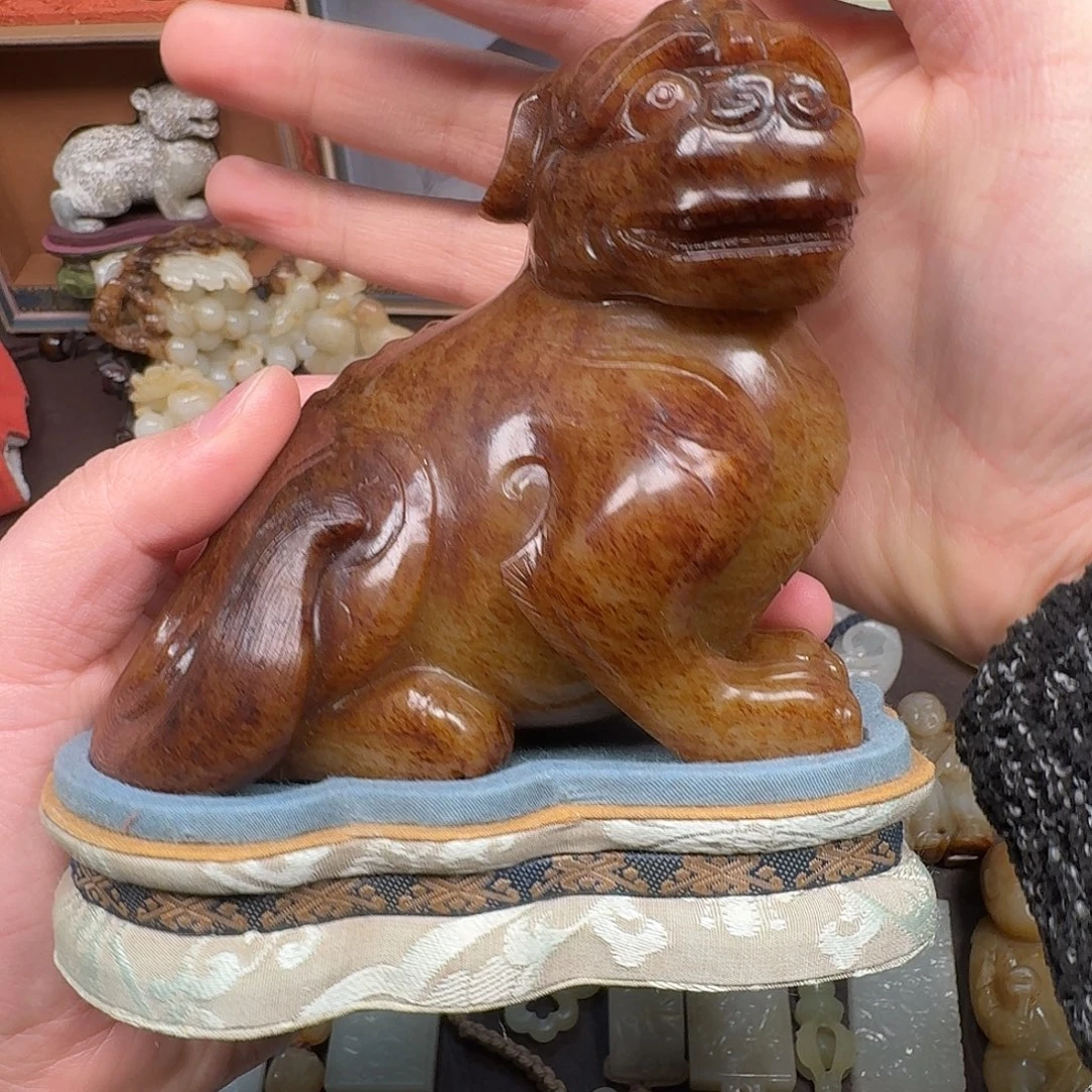 用***6和田玉（青白玉）未镶嵌车挂