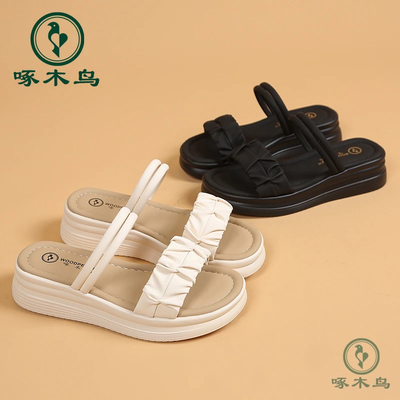 啄木鸟凉鞋女鞋网红时尚休闲百搭夏季软底外穿厚底防滑B11精选