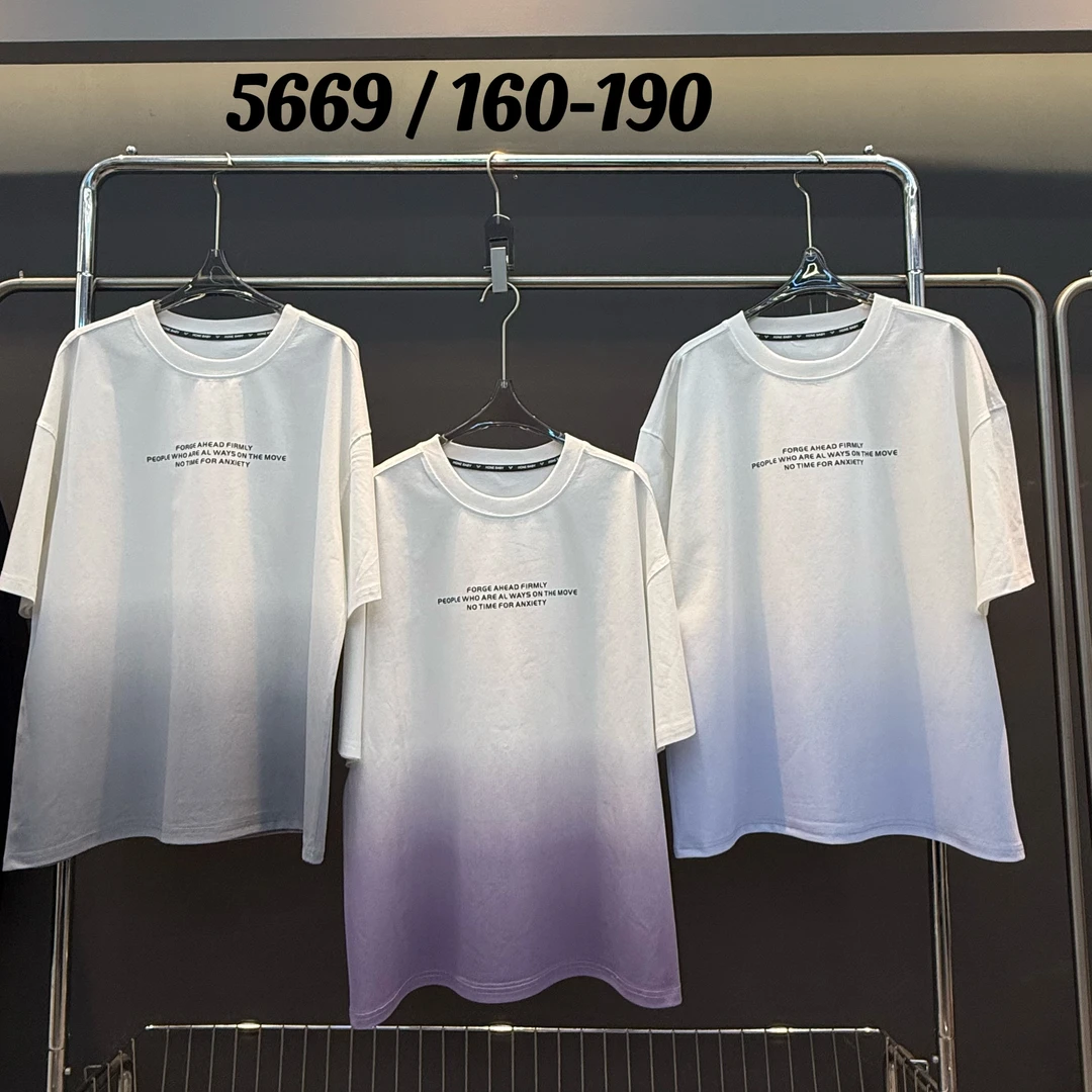 【5669-紫色】潮品圆领T恤