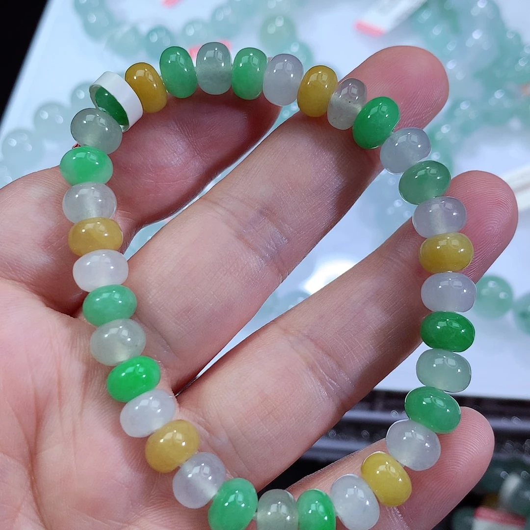 翡翠手链未镶嵌卡7.8