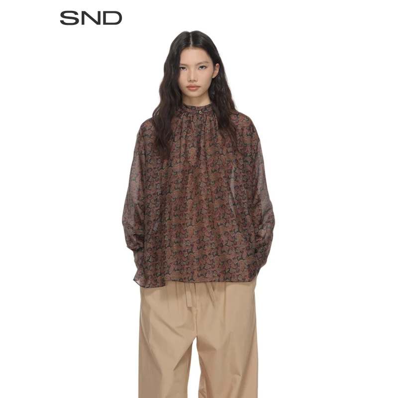【INTO THE EAST 设计师品牌】SND PF25  佩斯利花纹圆领上衣