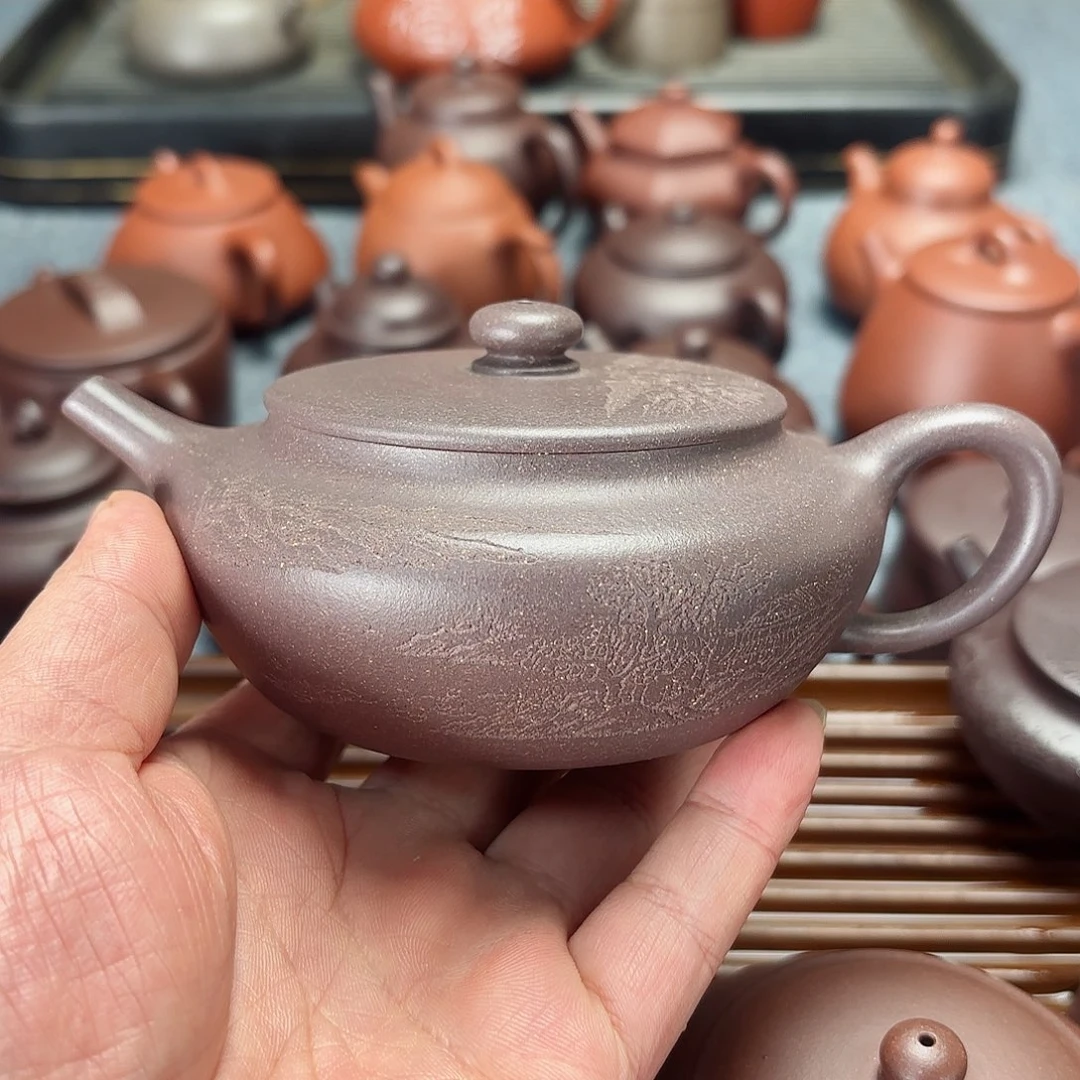 紫砂茶壶随*?全手工扁承