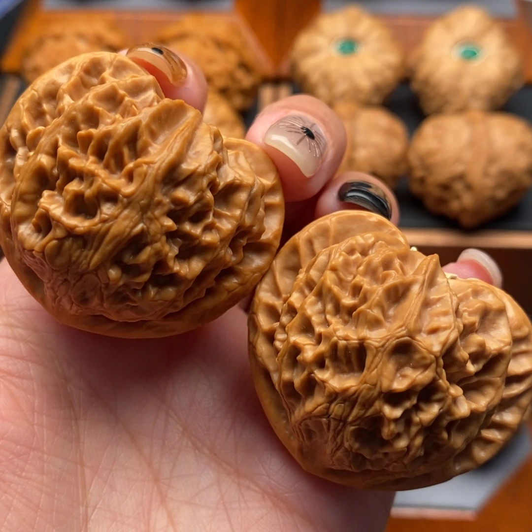 把件文玩核桃42尺宫灯狮子头