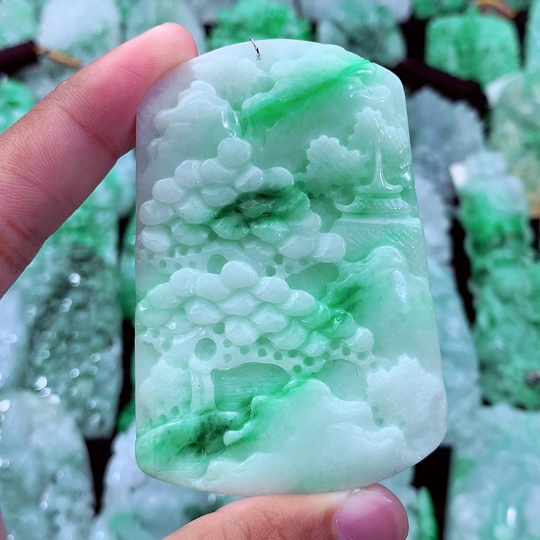 翡翠未镶嵌吊坠(不含链)