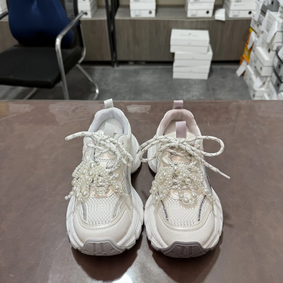 【欧洲站轻奢尾单】25296-2爆米花舒适软底透气网面老爹鞋