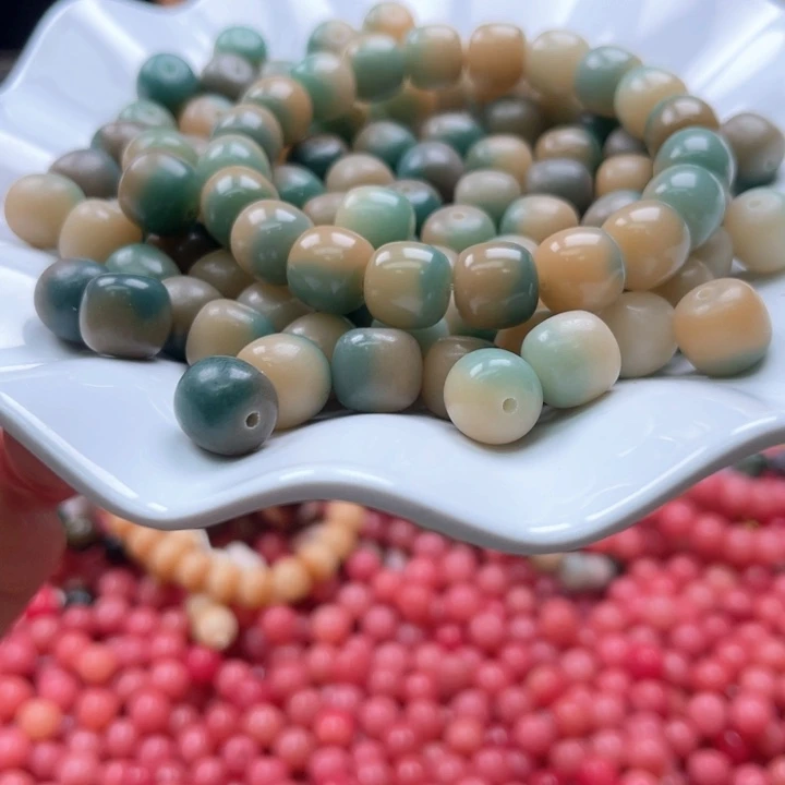 白玉菩提吊坠a10mm/30+20颗小青芒