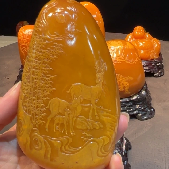 葡***架寿山石寿山石摆件