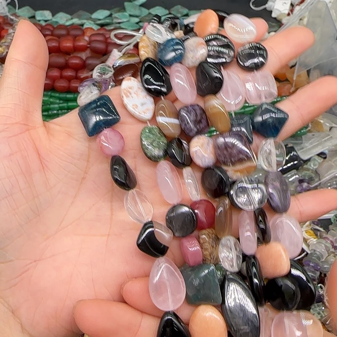 玛瑙/玉髓合金珠宝半成品多宝半条