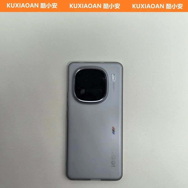 适用iQOO12大孔透灰TPU磨砂软壳爱酷13透黑透明白全包防摔保护套