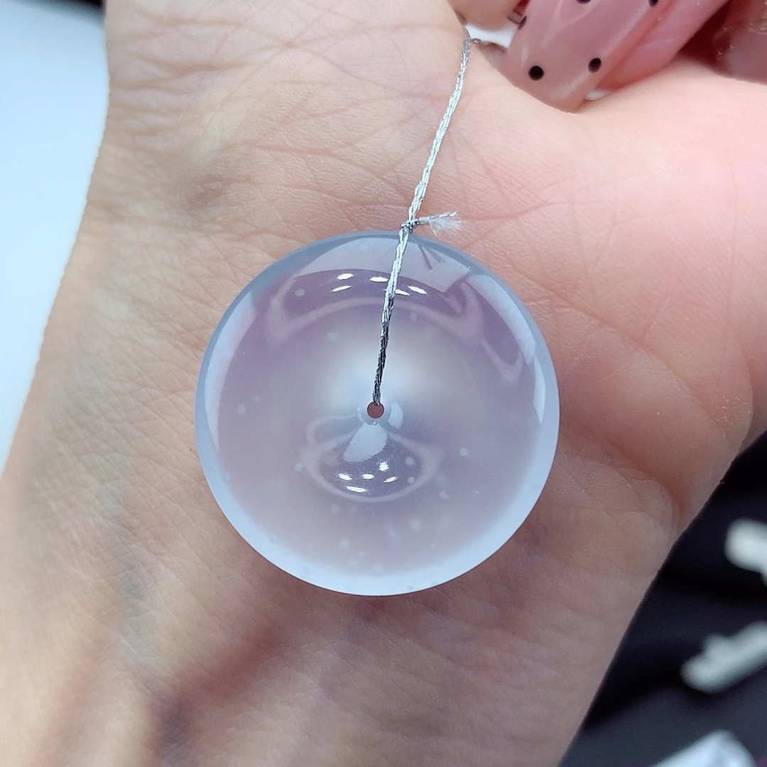 翡翠未镶嵌颈饰编号35尺寸23.2-4.9