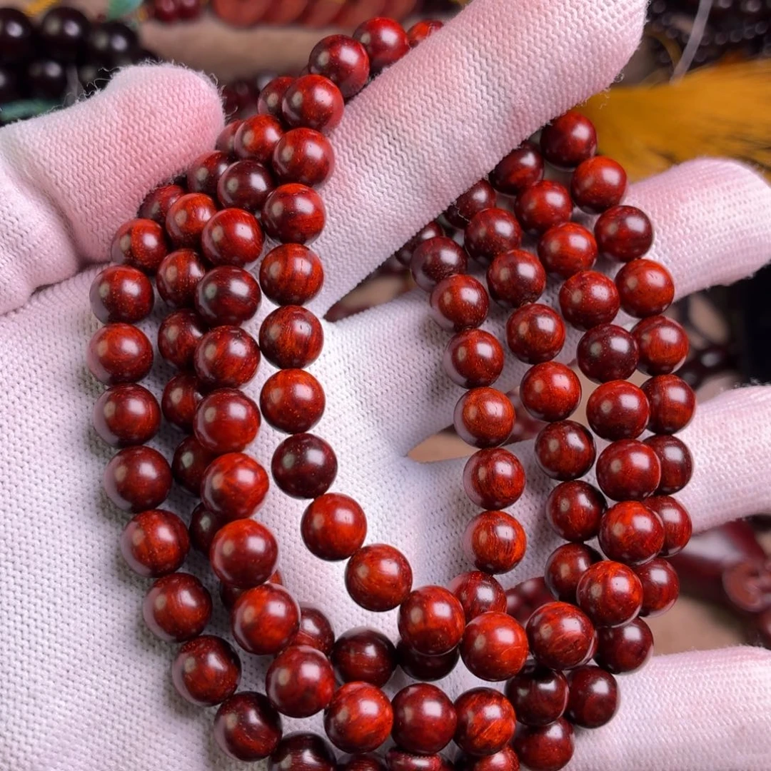 小叶紫檀手串/手链无胶无蜡8泥料