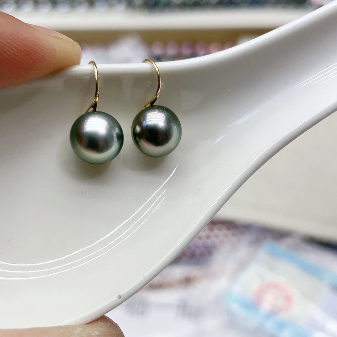 海水珍珠耳饰18K金镶嵌
