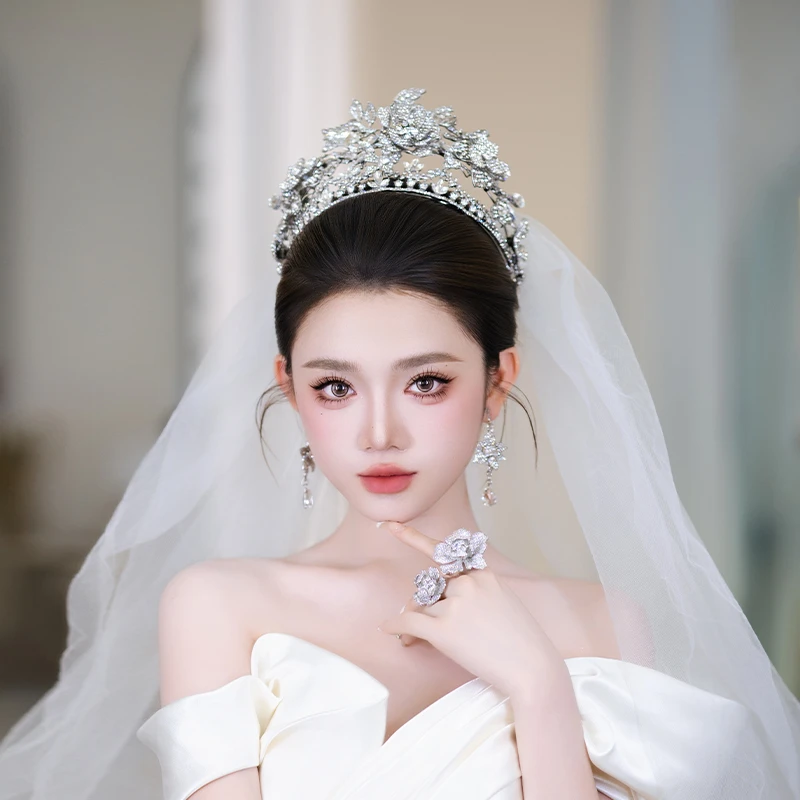 合金婚庆饰品 新娘轻奢重工皇冠高级感精致主婚纱造型配饰MT2562