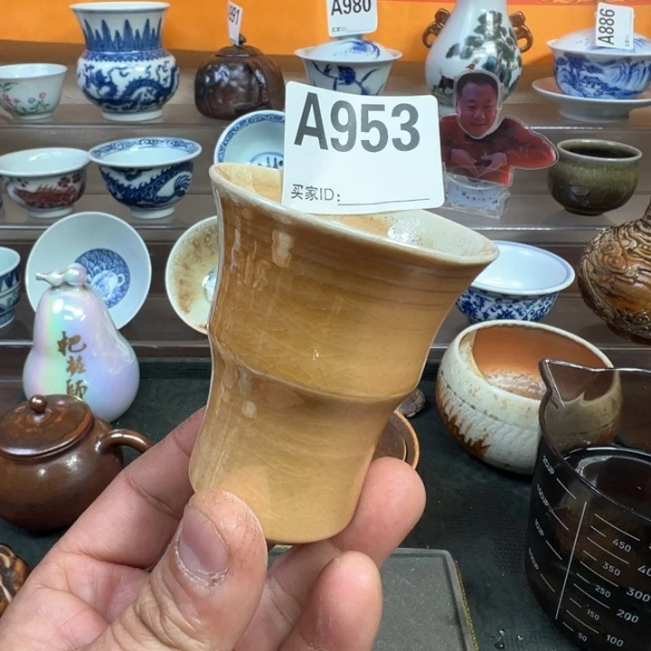 摆件953景德镇手工柴烧主人杯