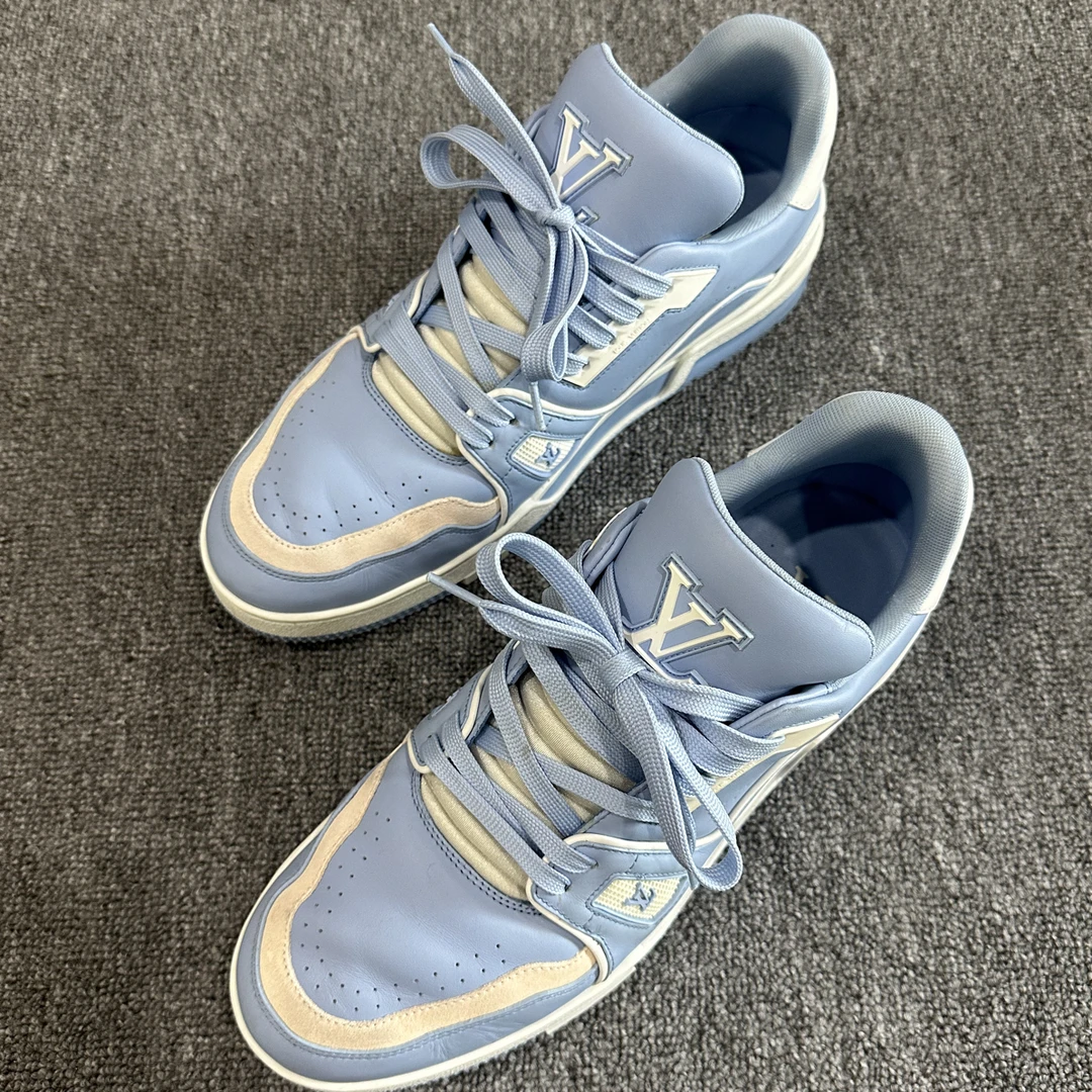 99新 LouisVuitton/路易威登 trainer 白蓝 休闲鞋 41