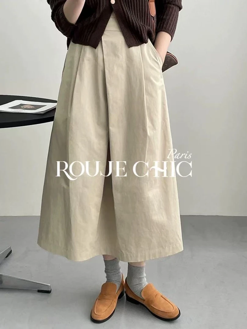 K-2019三色压褶半身裙