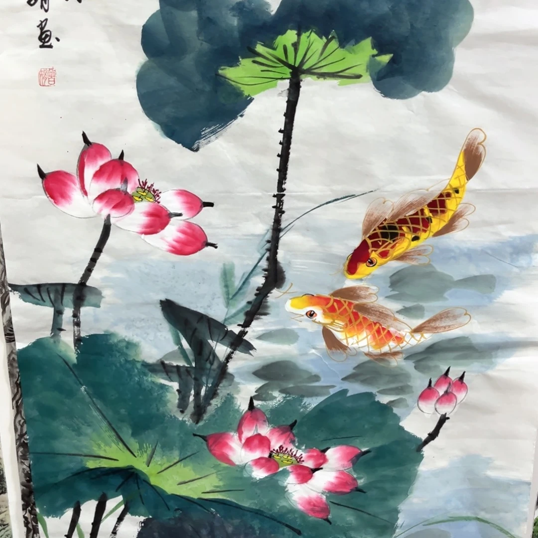 国画国画作品老师手绘