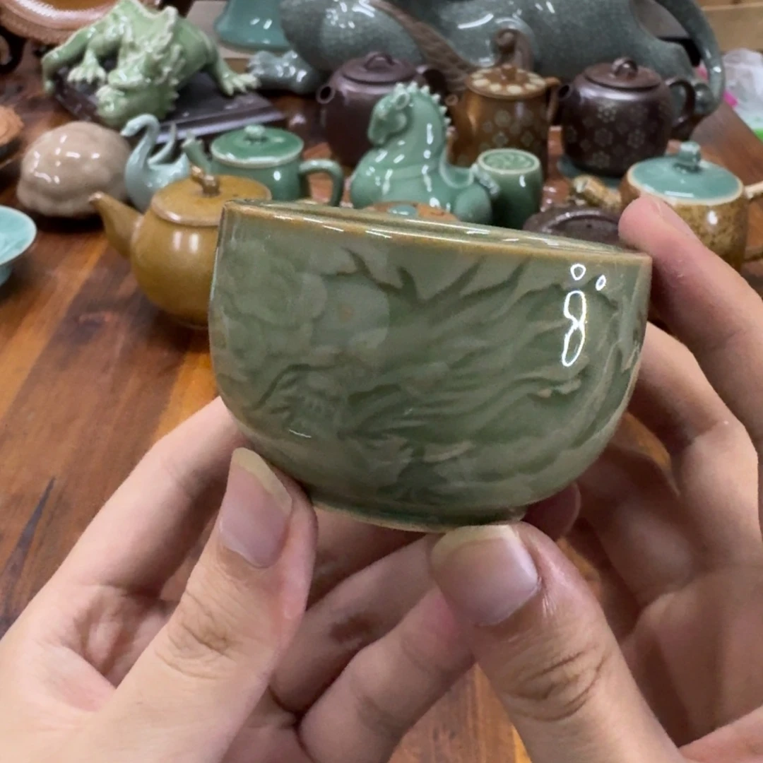 小仲青瓷茶具微瑕1436