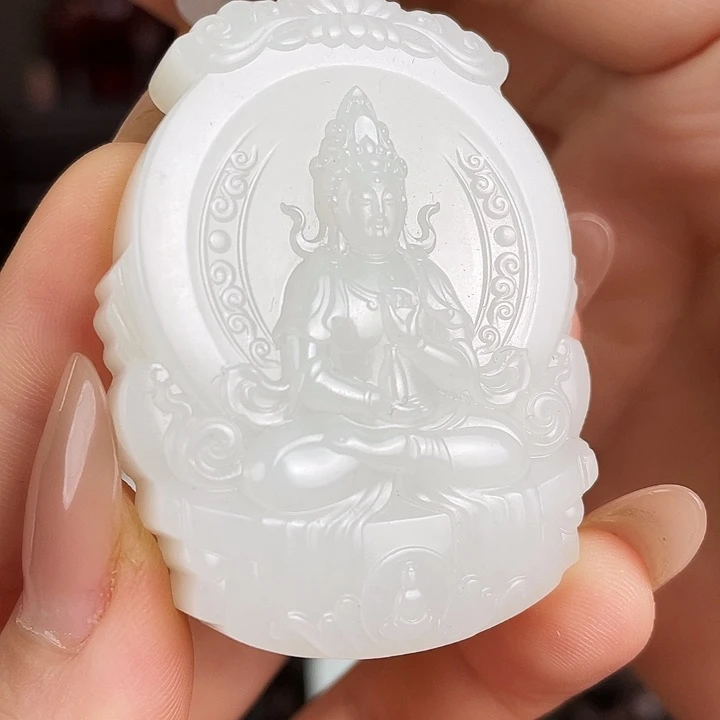 和田玉未镶嵌颈饰定制发货